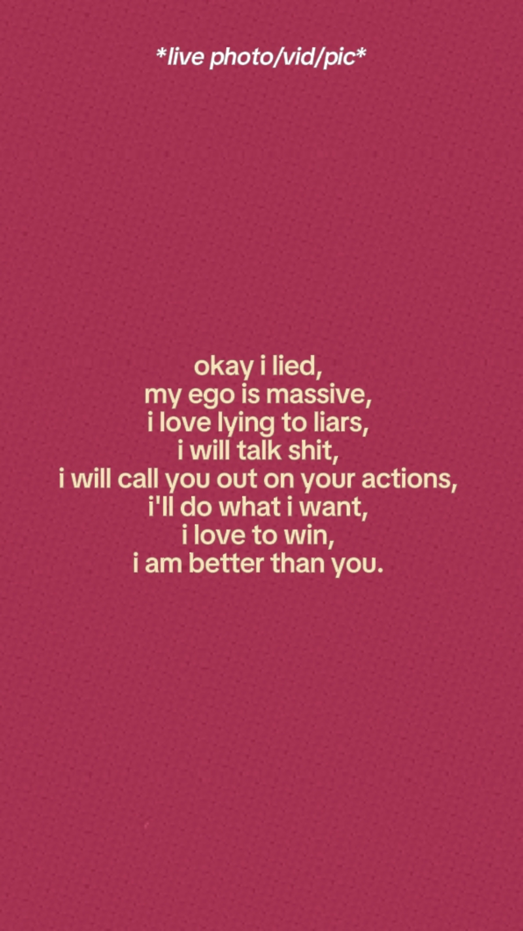 Better Than You. 