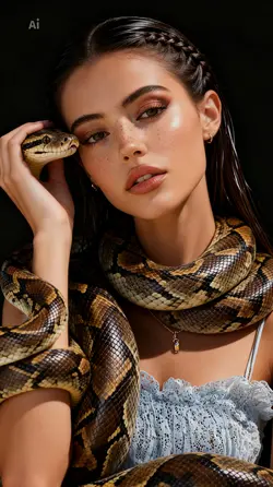 Photo with snake