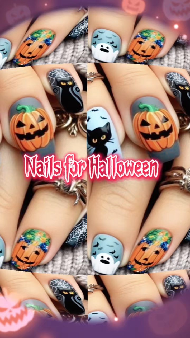 Nägel für Halloween 