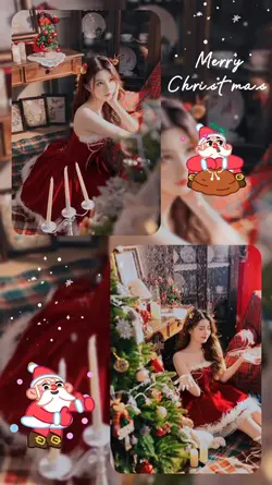 Mẫu giáng sinh 2 ảnh