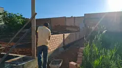 tijolamento
da casa