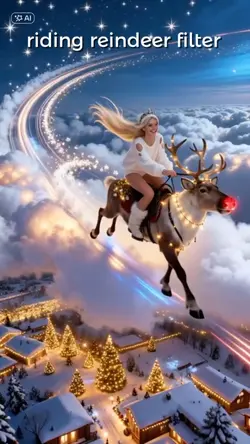 Reindeer noel filter