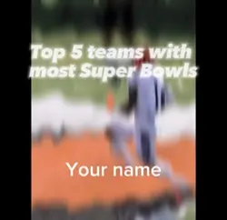 Top five teams on sb