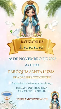 Convite Batizado 