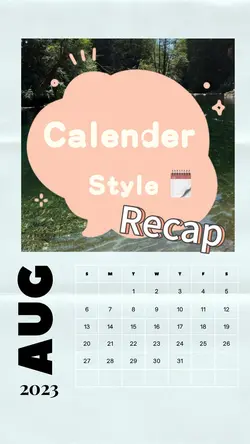 Calender Style Recap