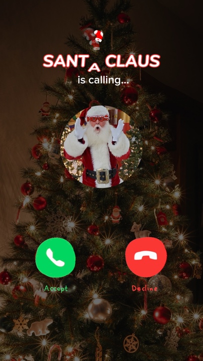 Santa Claus llamando