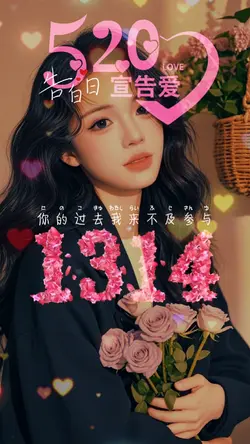 520宣告爱|替换照片剪同款