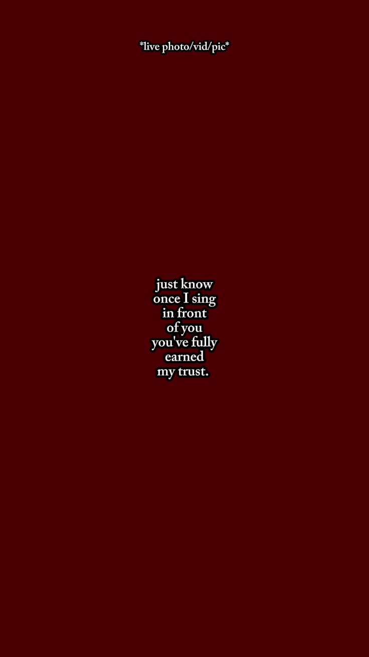 I sing in front of u