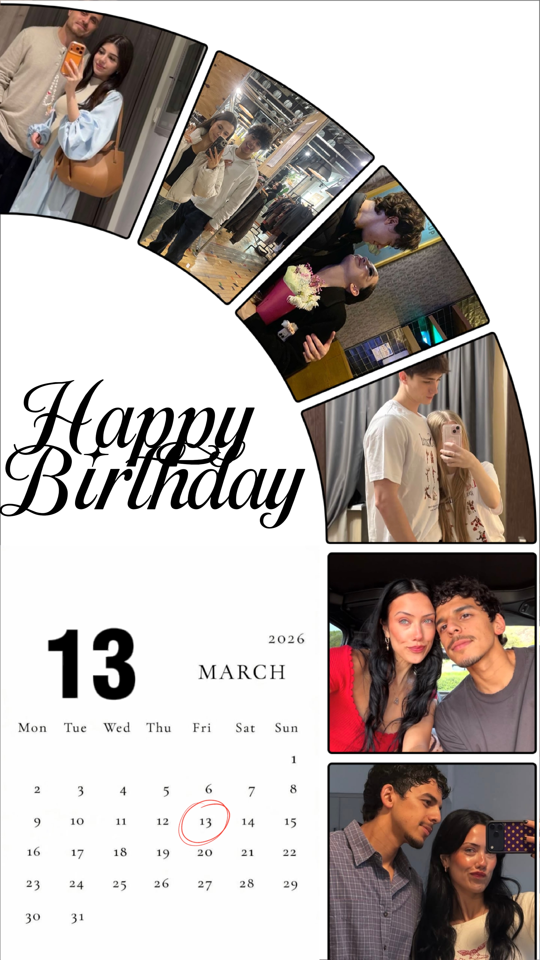 13 march brithday