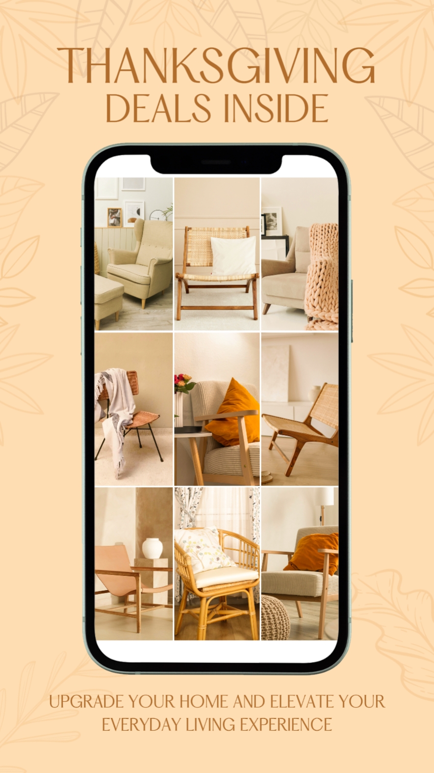 Thanksgiving Day Visual Style Furniture New Business Templates