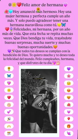 Cumpleaños hermana