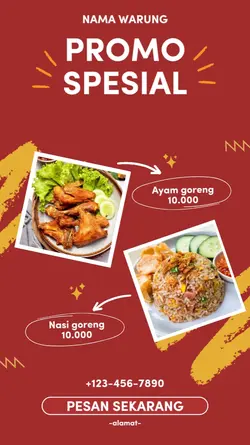 tamplat promosi