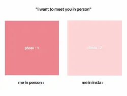 me in person Vs inst