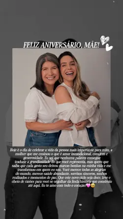 aniversário mãe