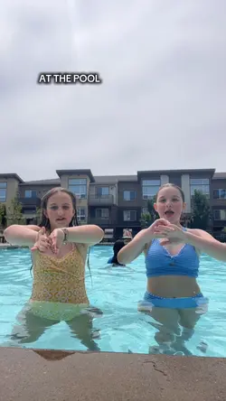 at the pool