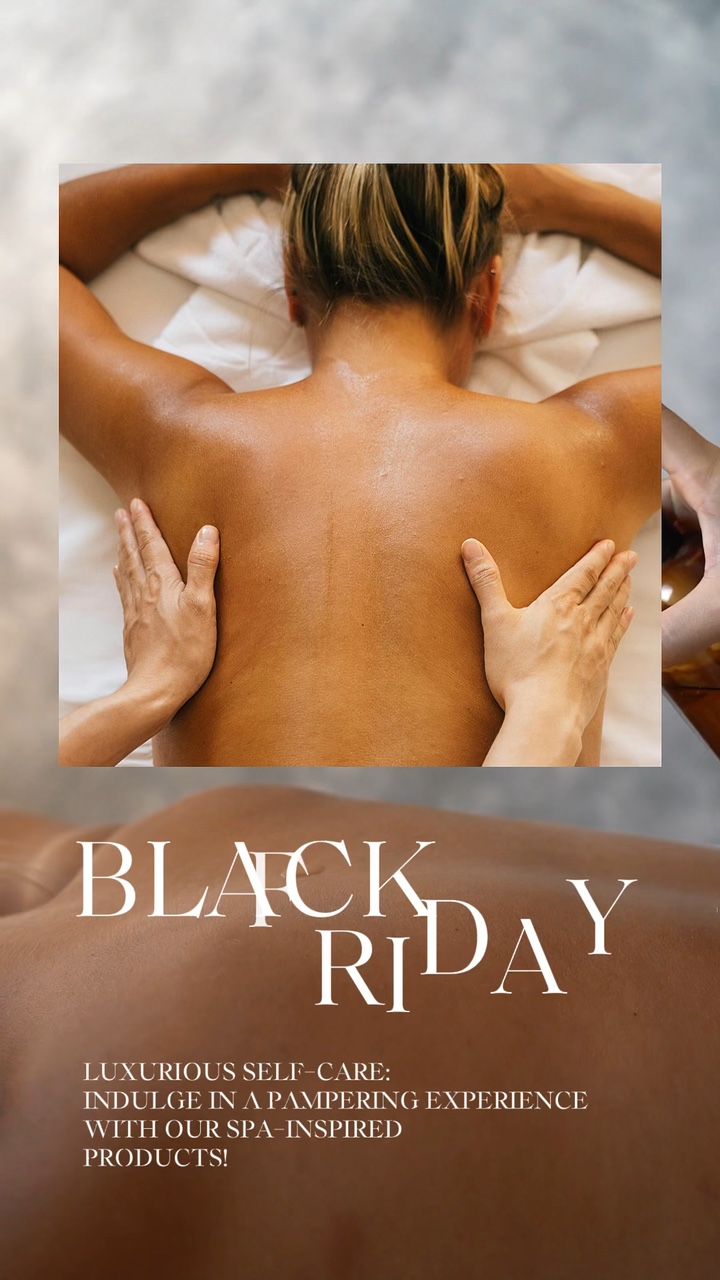 Black Friday Sale Beauty Industry Display Skin Care Products Minimalist Style