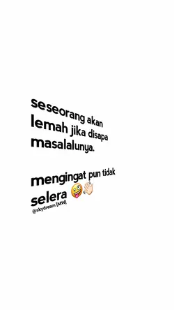 seseorang akan lemah