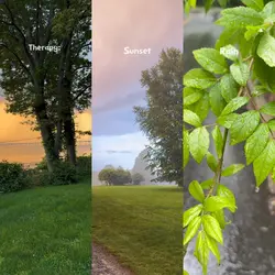 Raindrop and sunsets