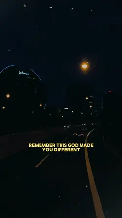 God made you diff. 