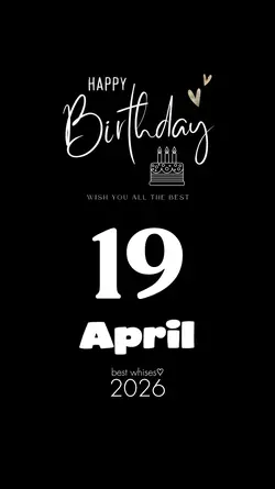 APRIL 19 BIRTHDAY