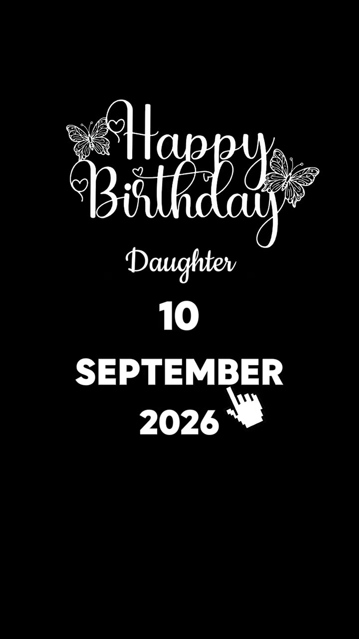 HBD DAUGHTER 10 SEPT