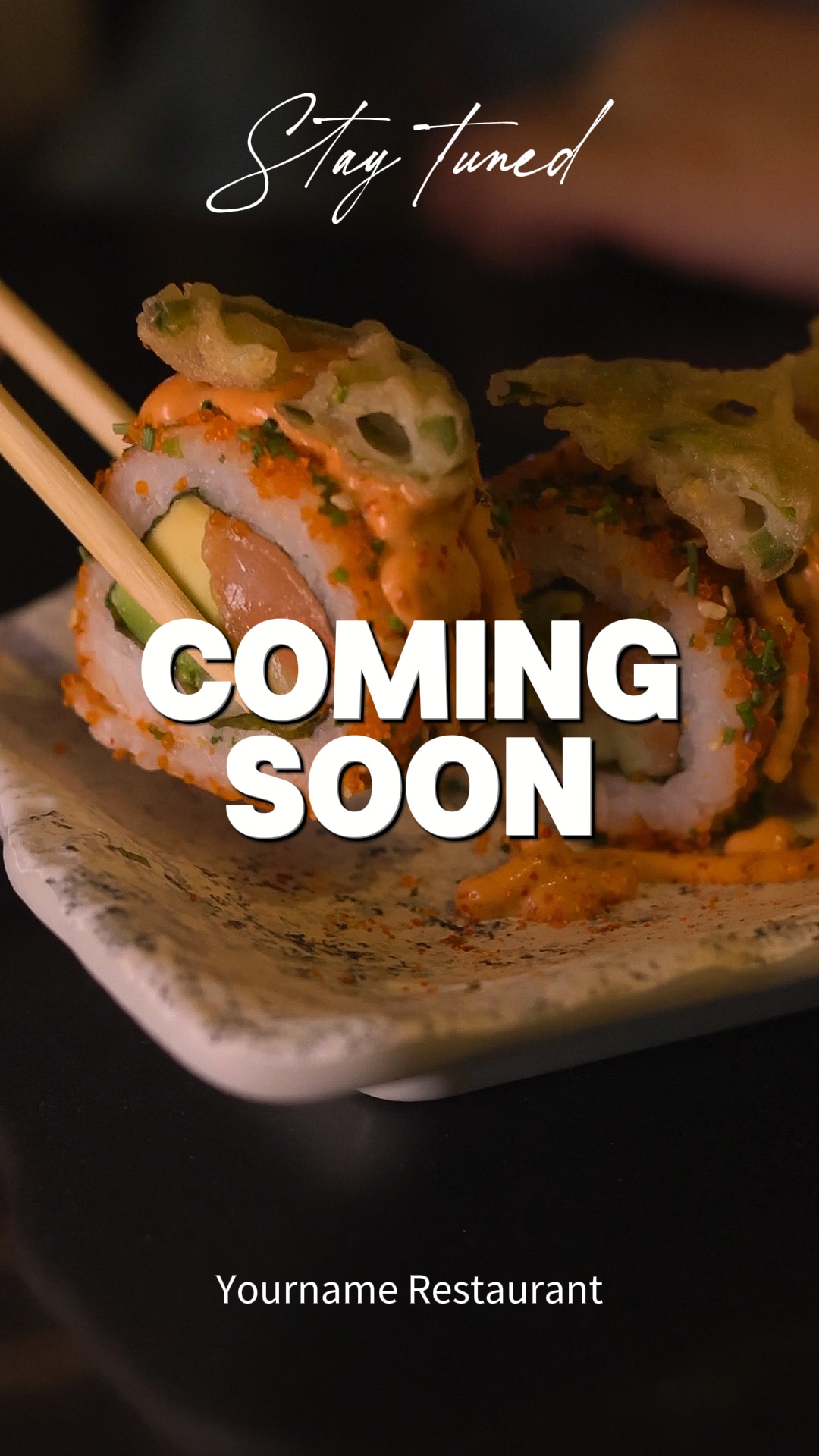 Coming Soon Menu