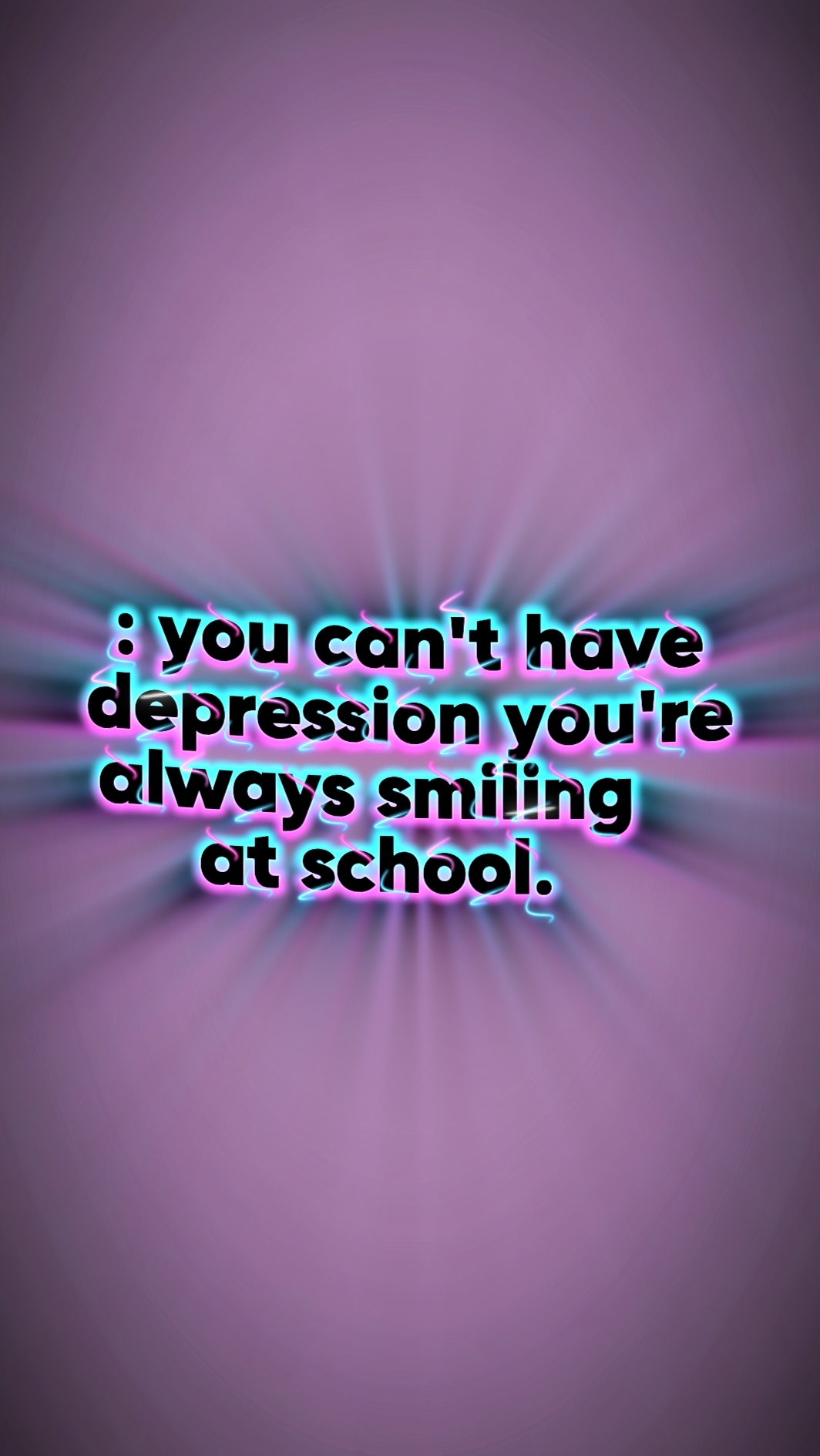 cant have depression