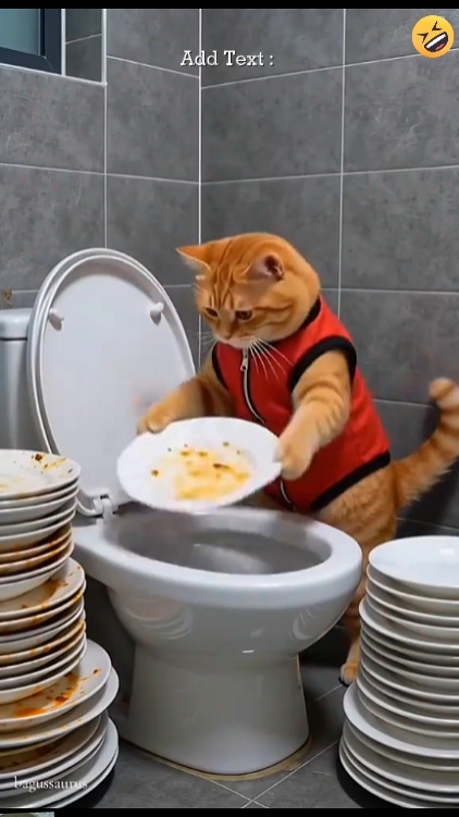 Lustige Katze, 