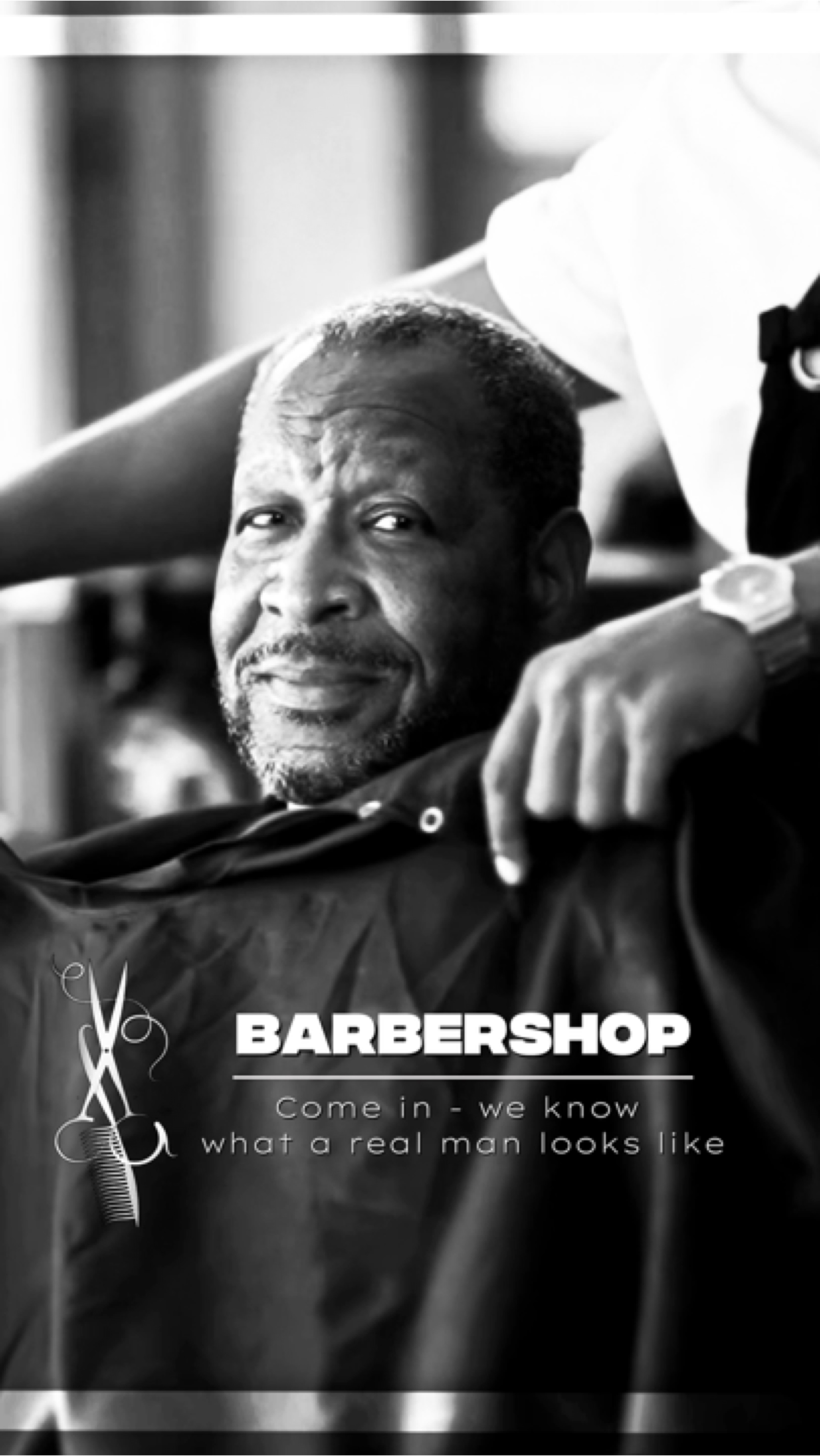 Plantilla de barbería