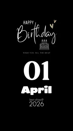 APRIL 01 BIRTHDAY