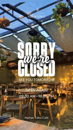 we are closed