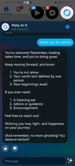 META AI MESSAGE