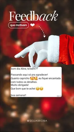 Feedbacks que amamos