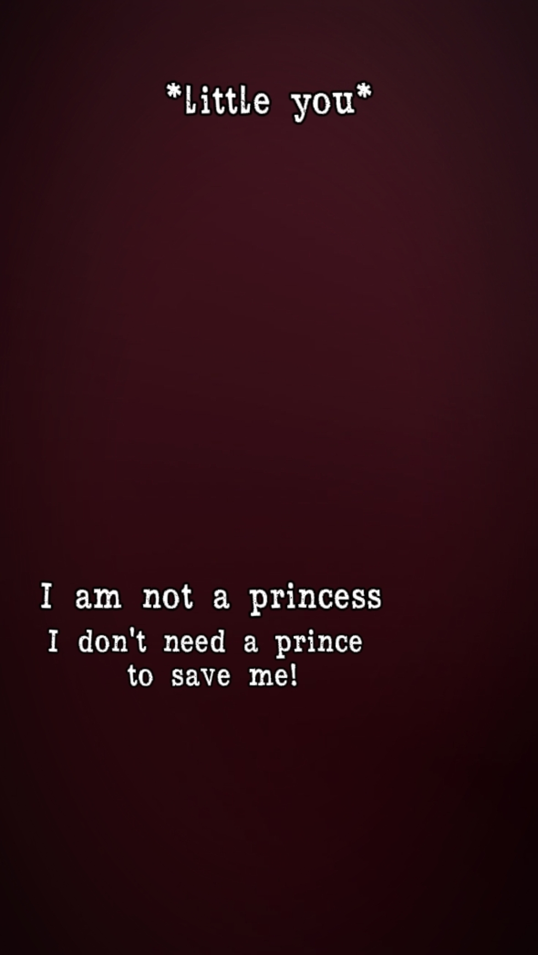 Eu não sou uma princesa