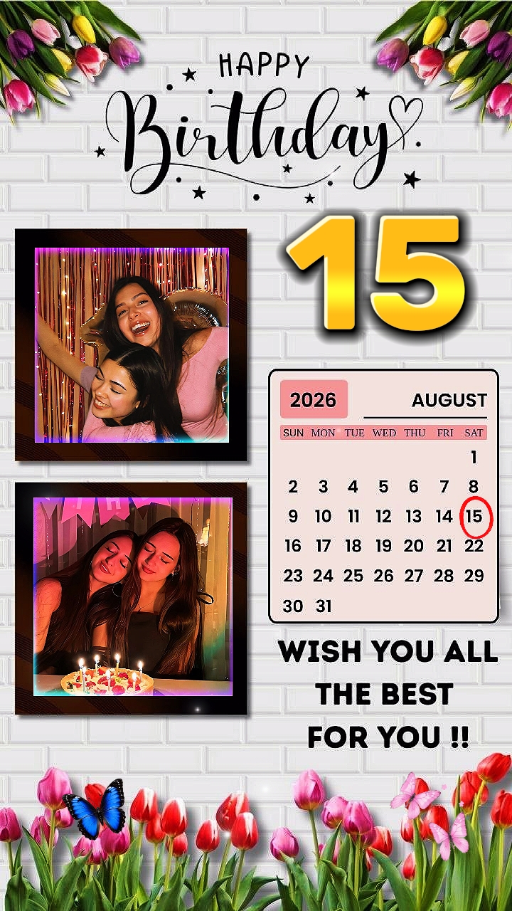 HBD 15 August 2026