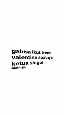 gabisa ikut trend 
