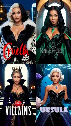 4 Disney Villains 