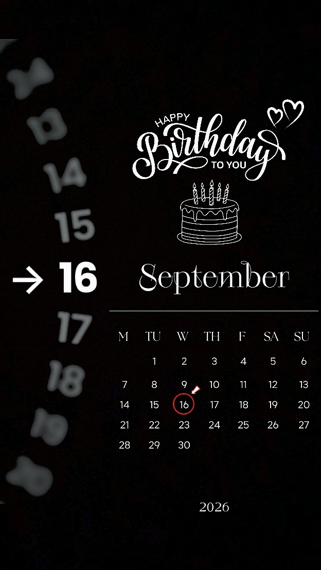 B'DAY 16 SEPTEMBER