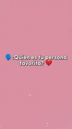 Mi persona favorita 