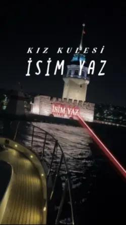 KIZ KULESİ İSİM YAZ