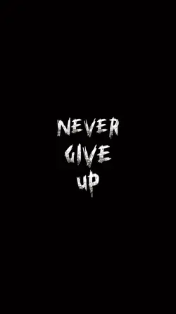 NEVER GIVE UP 