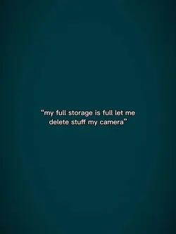 FULL STORAGE!