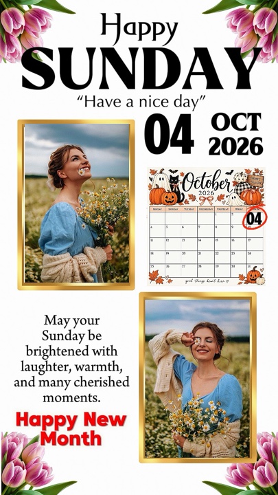 Sunday 4 Oct 2026