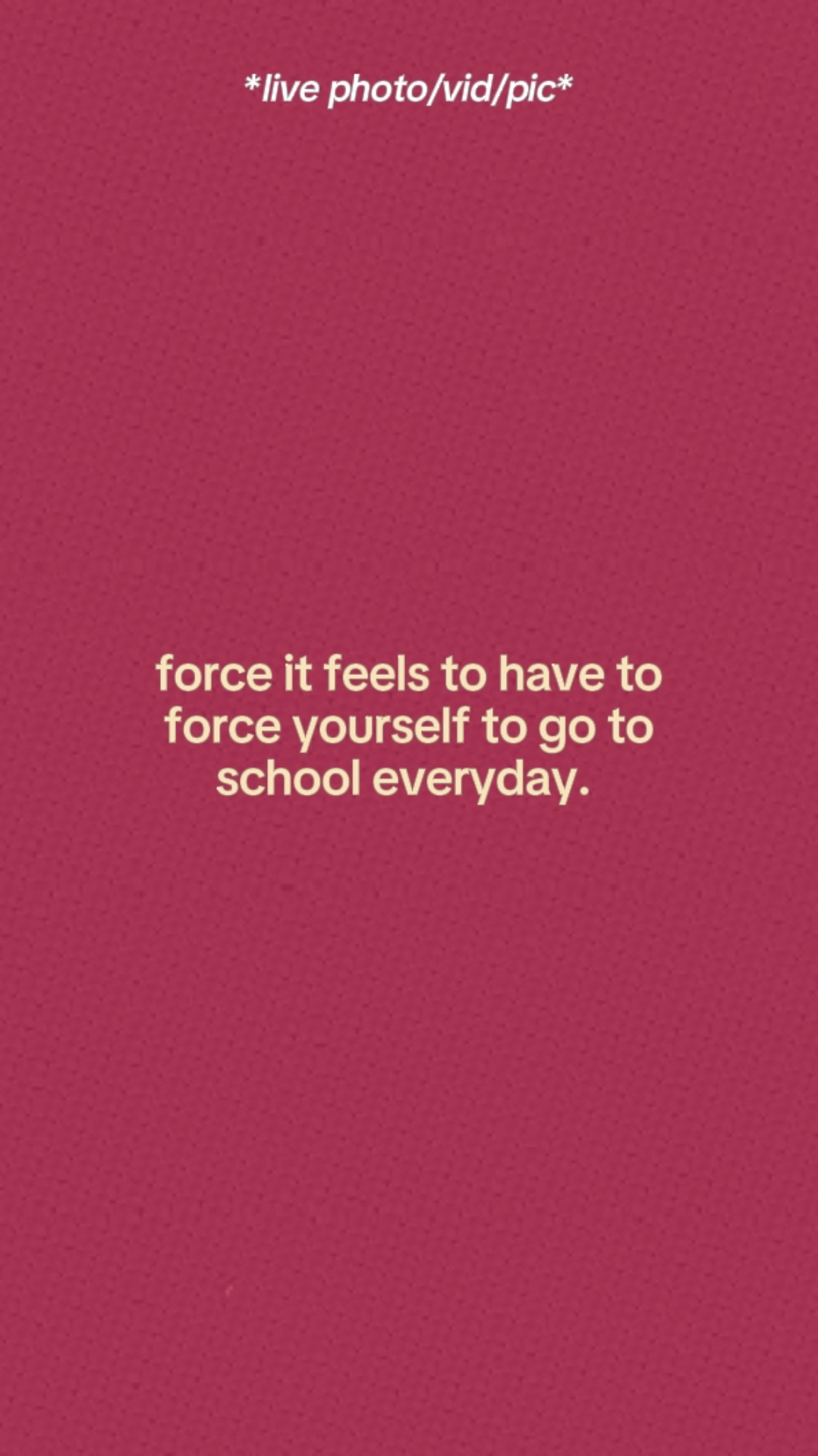 School Everday. 