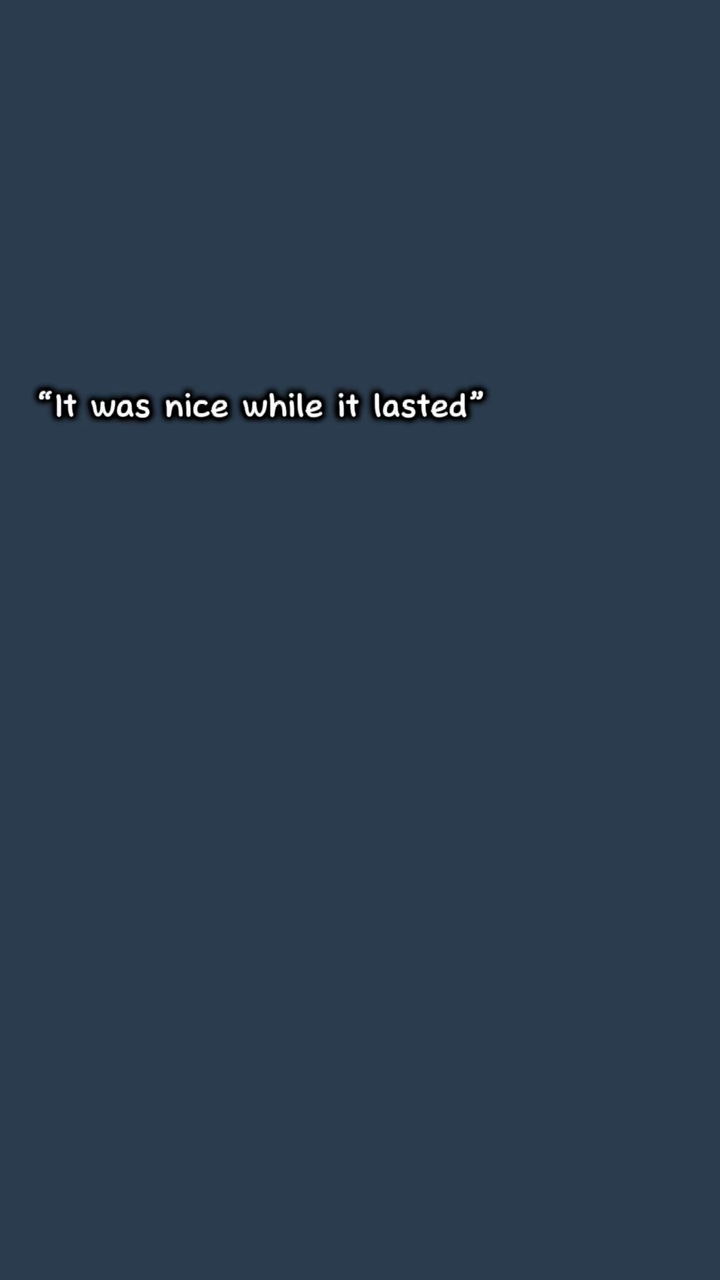 It didn’t work out..