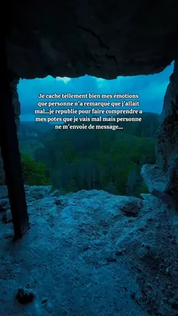 caché mes émotions 