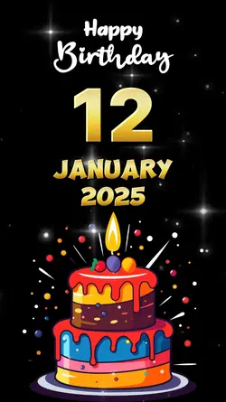 Birthday 12 Jan 2025