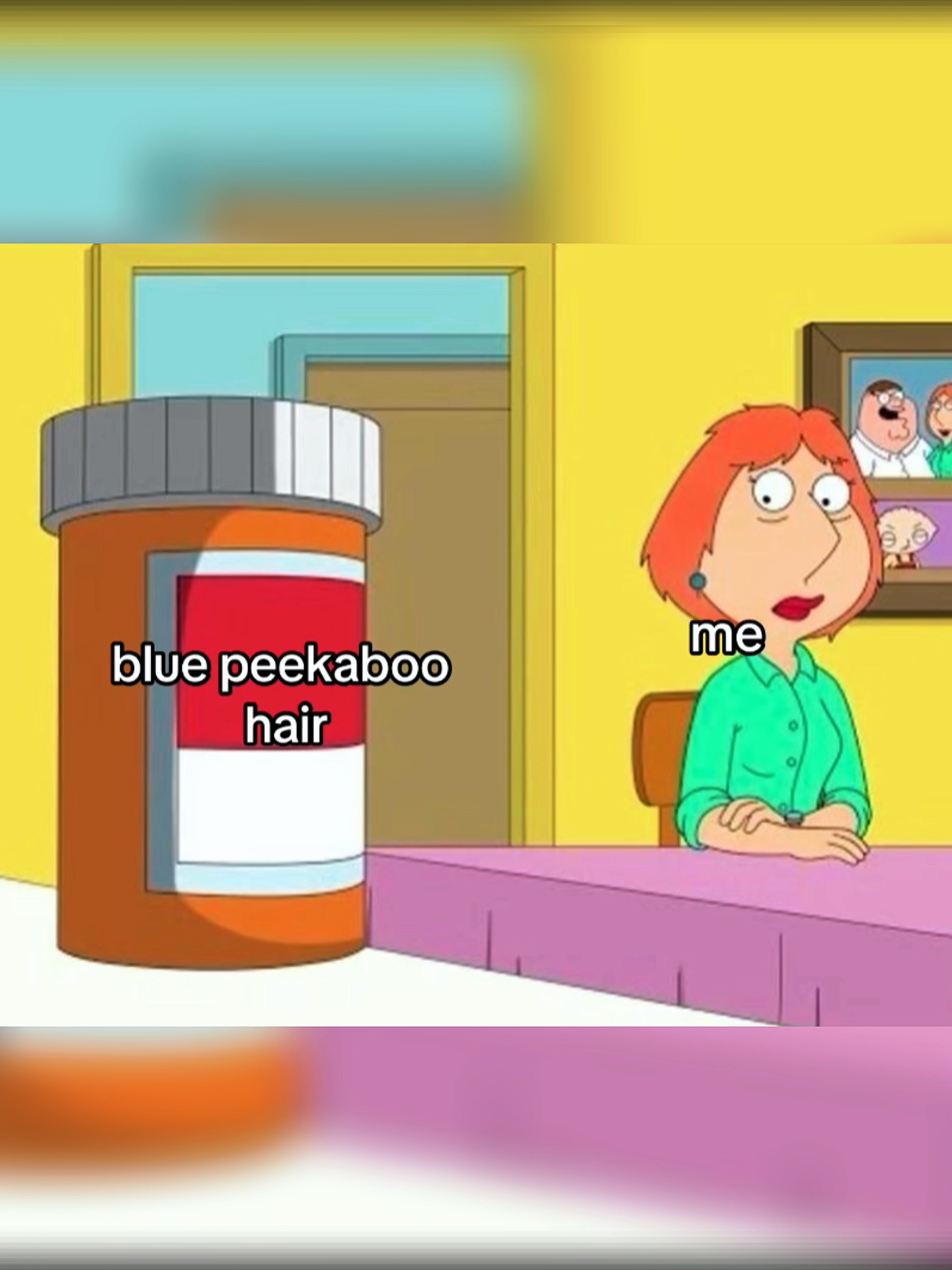 Tendance cheveux bleus