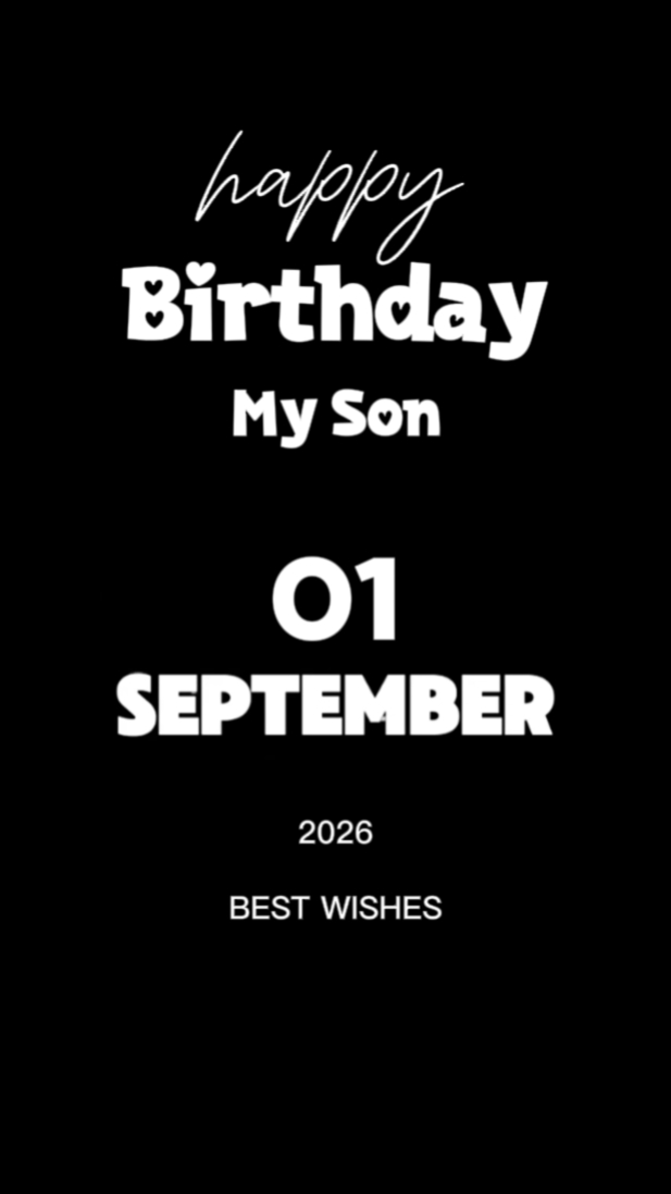 HBD Meu Filho 1 Set