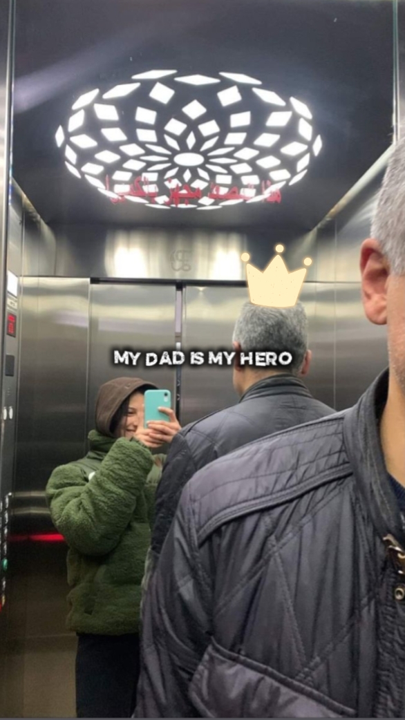 Papa ist mein Held.